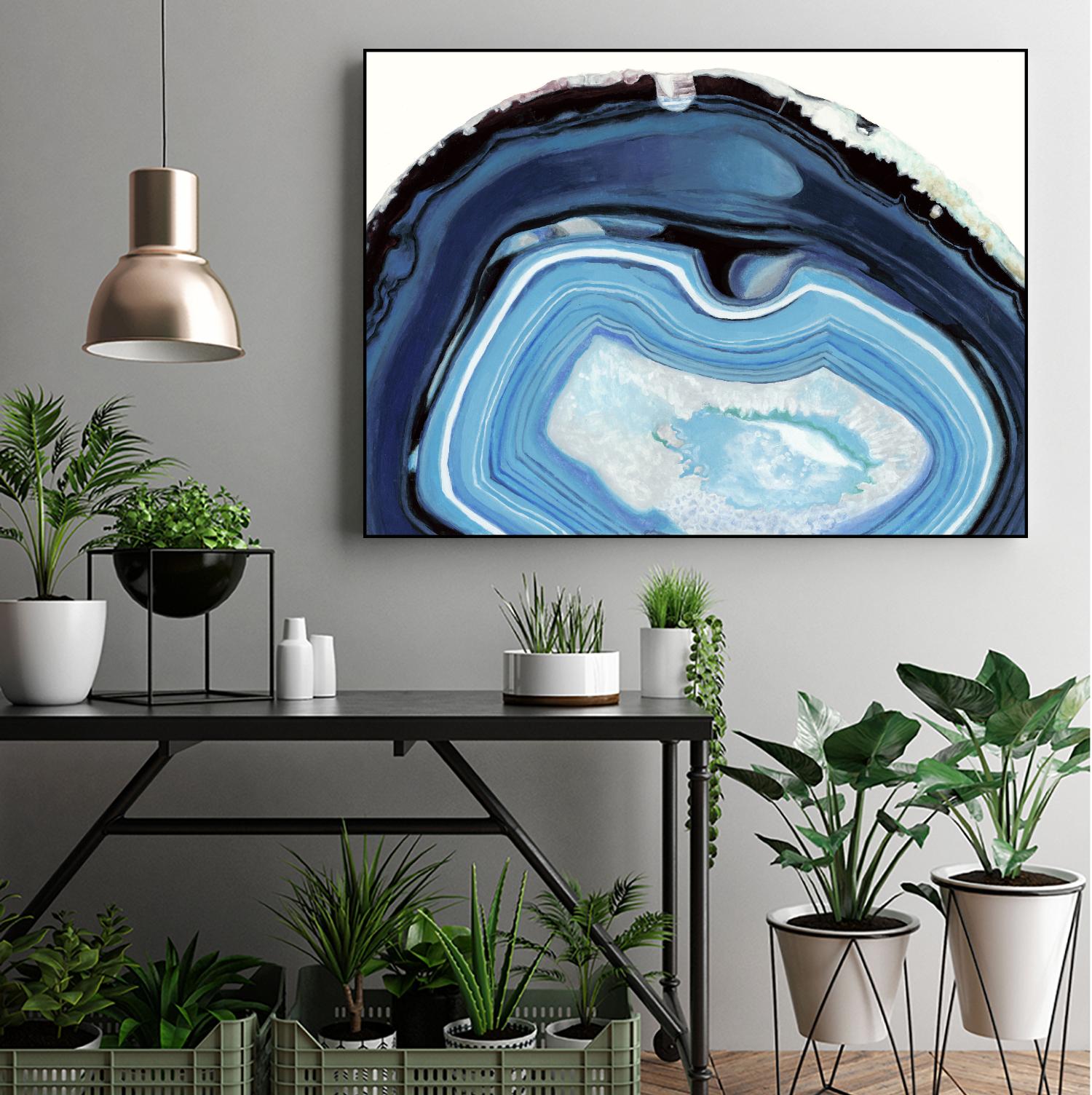Agate Studies I by Naomi McCavitt on GIANT ART - blue abstract