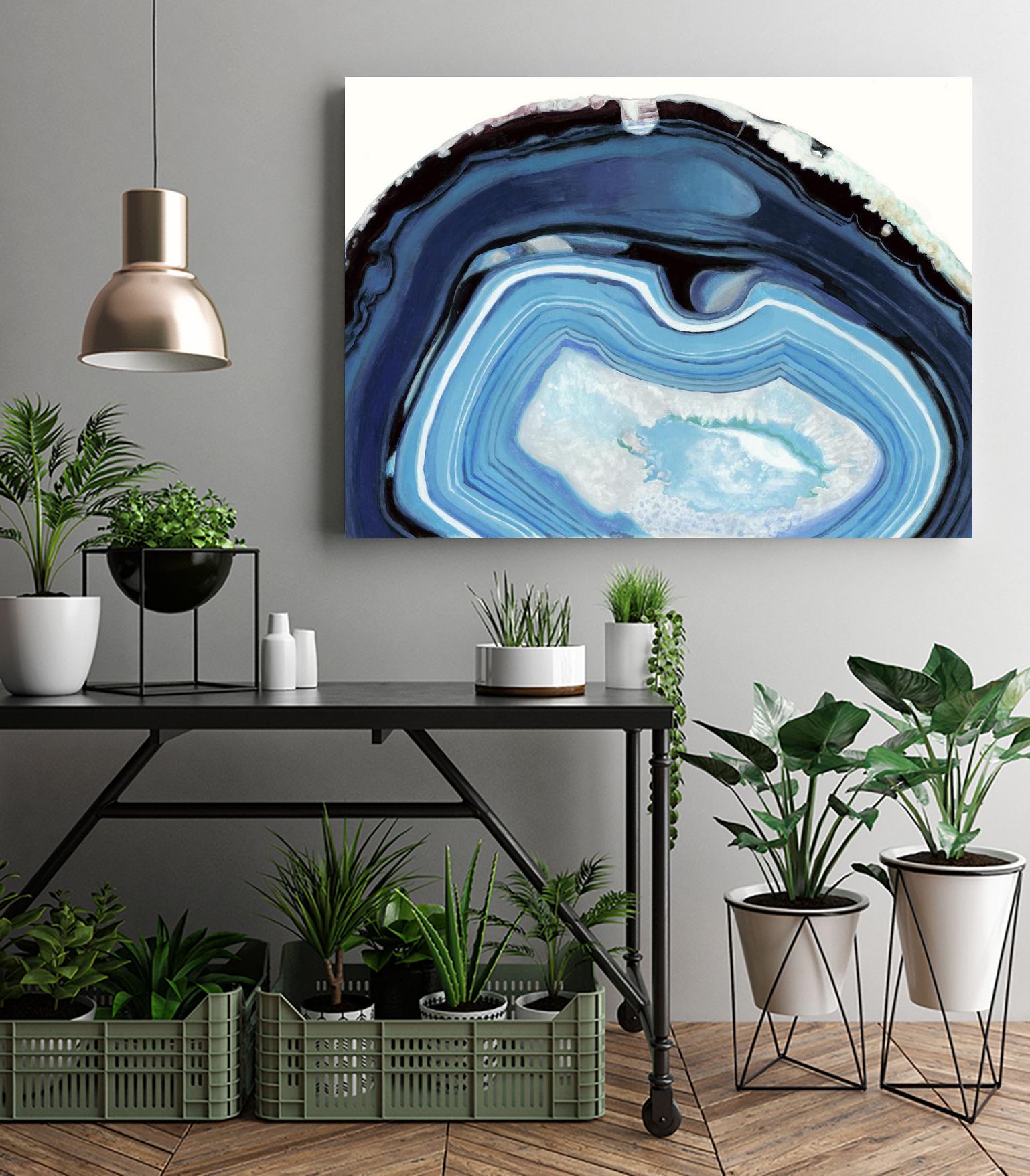 Agate Studies I by Naomi McCavitt on GIANT ART - blue abstract
