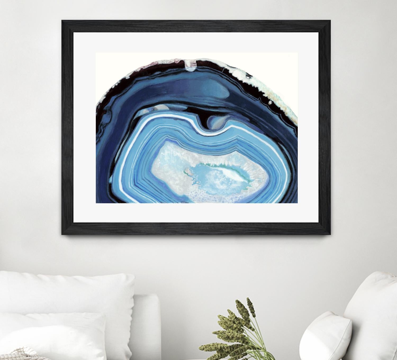 Agate Studies I by Naomi McCavitt on GIANT ART - blue abstract