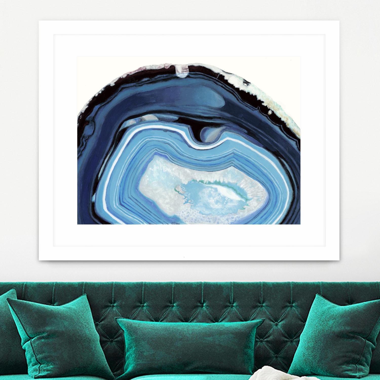 Agate Studies I by Naomi McCavitt on GIANT ART - blue abstract