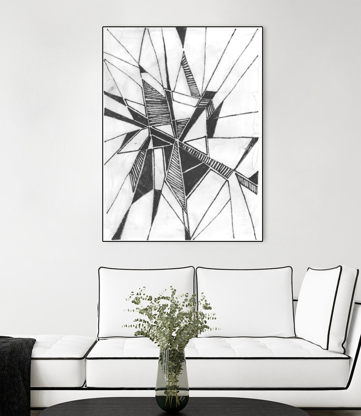 Symbol Imprint II by June Erica Vess on GIANT ART - black abstract