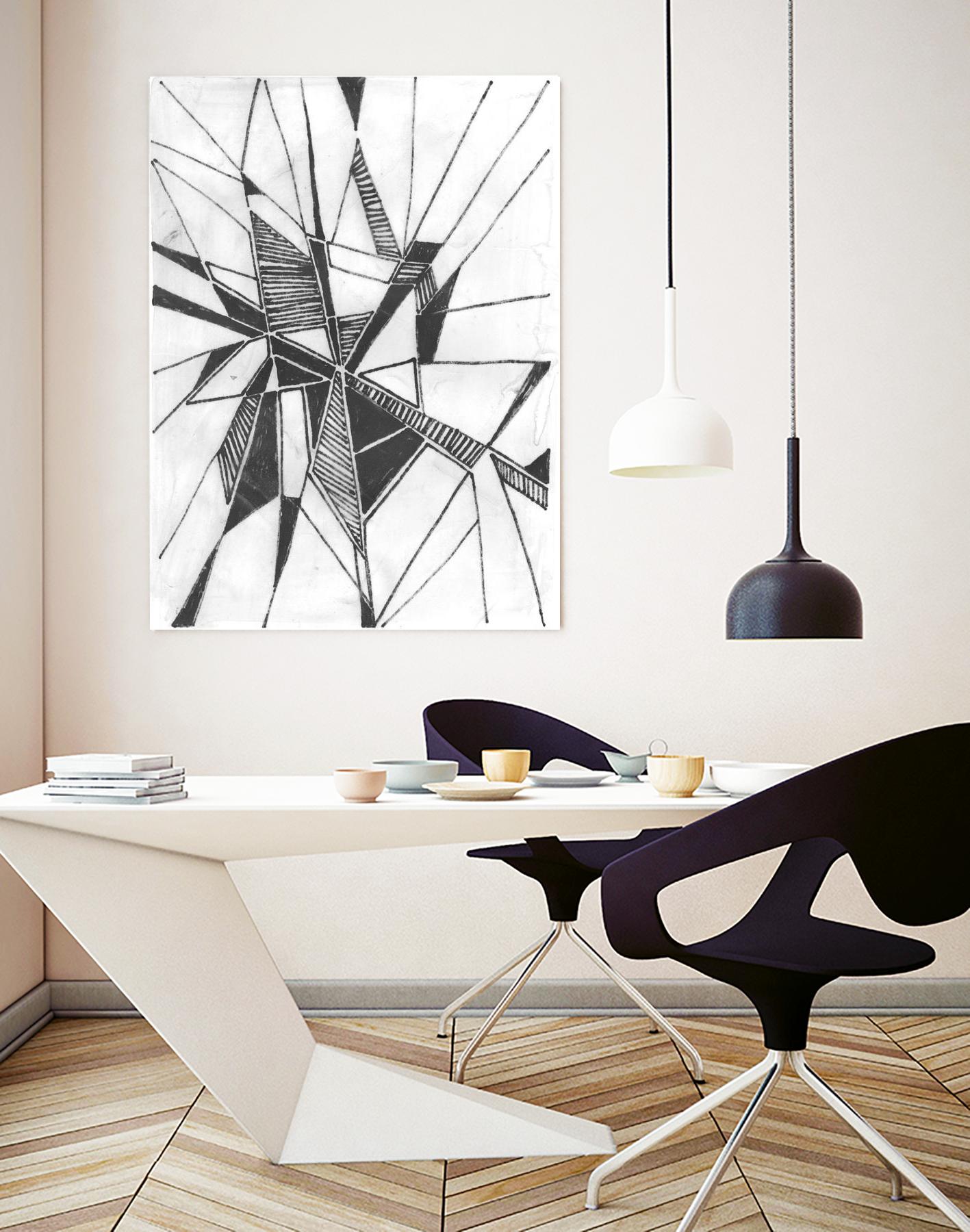 Symbol Imprint II by June Erica Vess on GIANT ART - black abstract