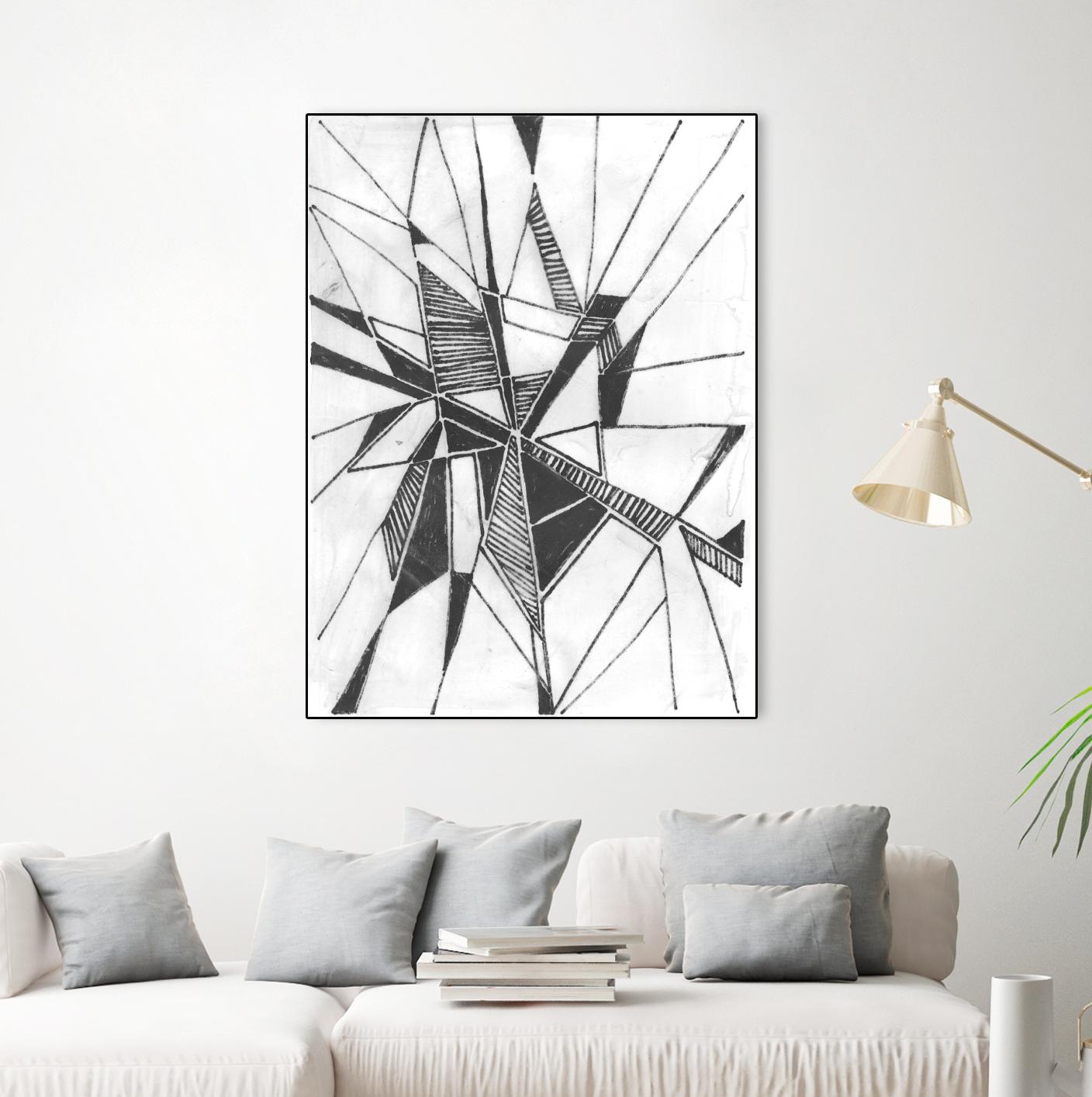 Symbol Imprint II by June Erica Vess on GIANT ART - black abstract