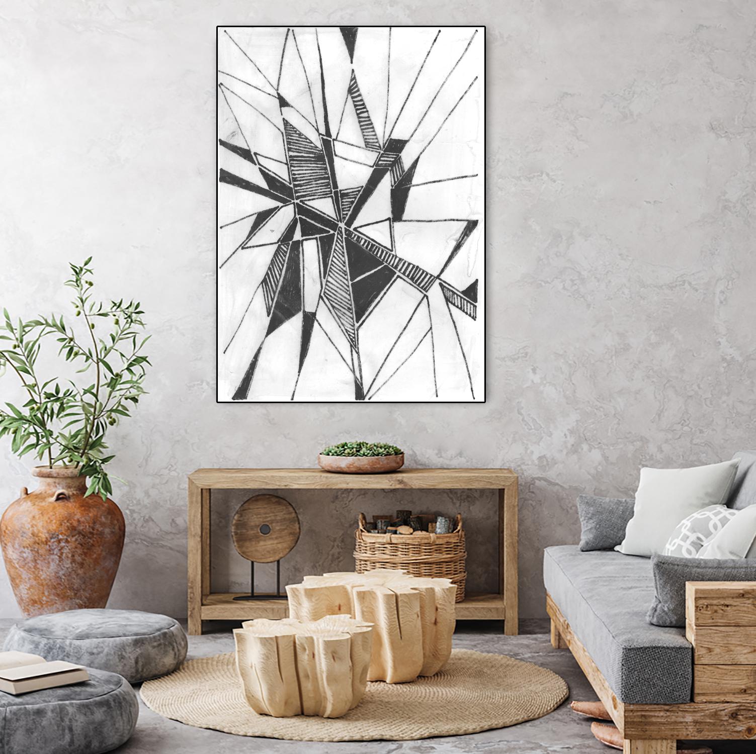 Symbol Imprint II by June Erica Vess on GIANT ART - black abstract