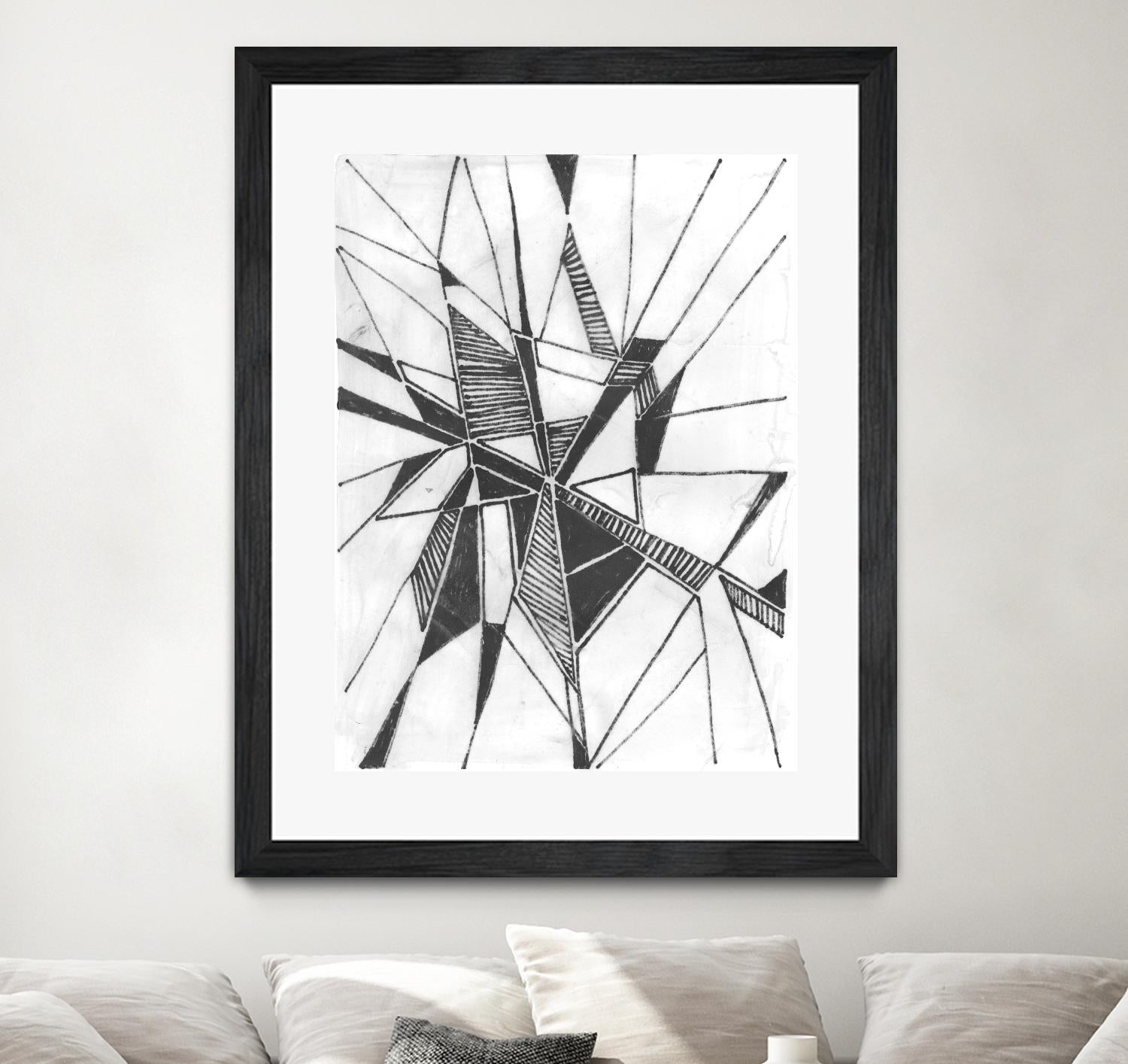 Symbol Imprint II by June Erica Vess on GIANT ART - black abstract