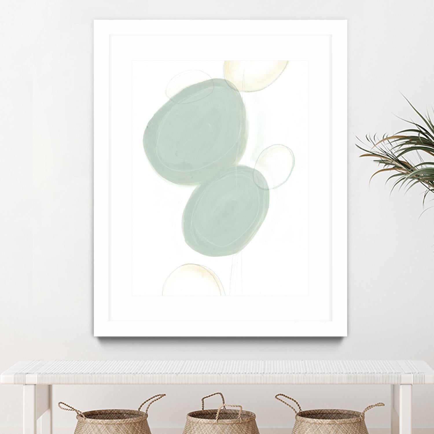 Implied Motif I by June Erica Vess on GIANT ART - green abstract