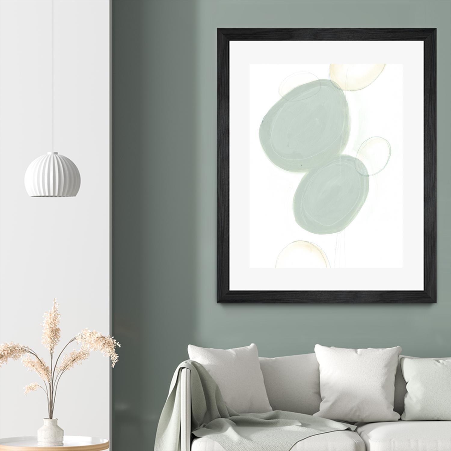 Implied Motif I by June Erica Vess on GIANT ART - green abstract