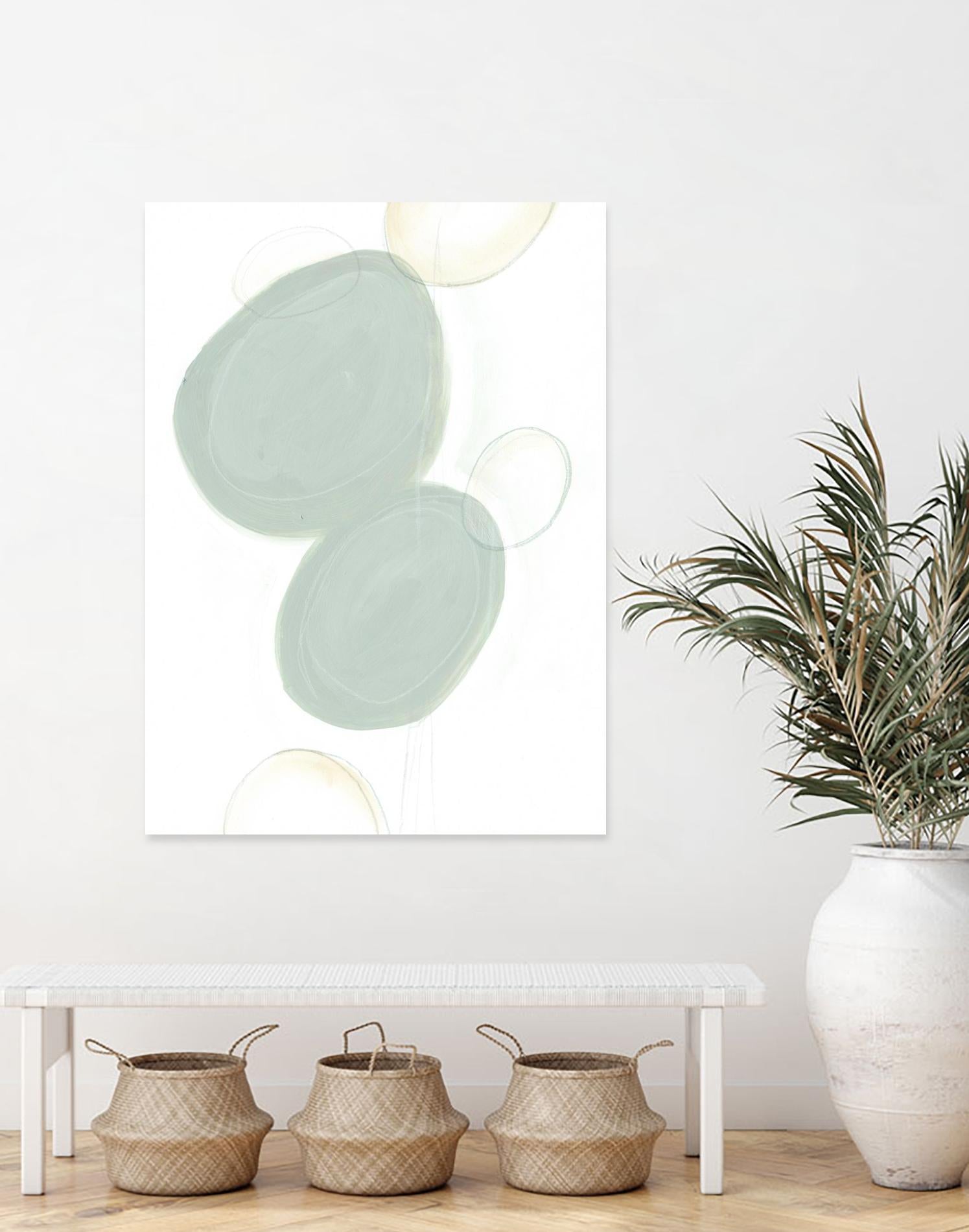 Implied Motif I by June Erica Vess on GIANT ART - green abstract