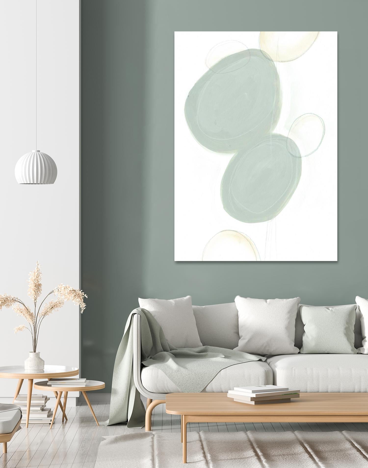 Implied Motif I by June Erica Vess on GIANT ART - green abstract