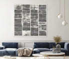 Stripe Block Prints I by Grace Popp on GIANT ART - black abstract