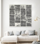 Stripe Block Prints I by Grace Popp on GIANT ART - black abstract