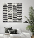 Stripe Block Prints I by Grace Popp on GIANT ART - black abstract