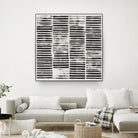 Stripe Block Prints I by Grace Popp on GIANT ART - black abstract