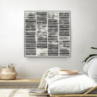 Stripe Block Prints I by Grace Popp on GIANT ART - black abstract