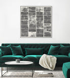 Stripe Block Prints I by Grace Popp on GIANT ART - black abstract