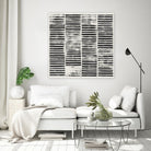 Stripe Block Prints I by Grace Popp on GIANT ART - black abstract