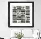 Stripe Block Prints I by Grace Popp on GIANT ART - black abstract