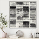 Stripe Block Prints I by Grace Popp on GIANT ART - black abstract