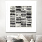 Stripe Block Prints I by Grace Popp on GIANT ART - black abstract