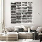 Stripe Block Prints II by Grace Popp on GIANT ART - black abstract