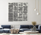 Stripe Block Prints II by Grace Popp on GIANT ART - black abstract
