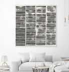Stripe Block Prints II by Grace Popp on GIANT ART - black abstract