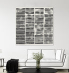 Stripe Block Prints II by Grace Popp on GIANT ART - black abstract
