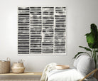 Stripe Block Prints II by Grace Popp on GIANT ART - black abstract