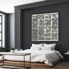 Stripe Block Prints II by Grace Popp on GIANT ART - black abstract