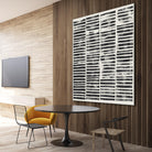 Stripe Block Prints II by Grace Popp on GIANT ART - black abstract