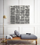 Stripe Block Prints II by Grace Popp on GIANT ART - black abstract