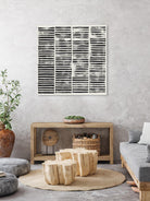 Stripe Block Prints II by Grace Popp on GIANT ART - black abstract