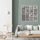 Stripe Block Prints II by Grace Popp on GIANT ART - black abstract