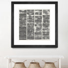 Stripe Block Prints II by Grace Popp on GIANT ART - black abstract