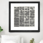 Stripe Block Prints II by Grace Popp on GIANT ART - black abstract