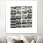 Stripe Block Prints II by Grace Popp on GIANT ART - black abstract