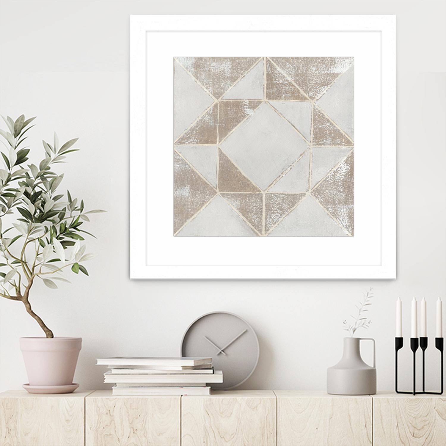 Geometric Veil I by Grace Popp on GIANT ART - abstract