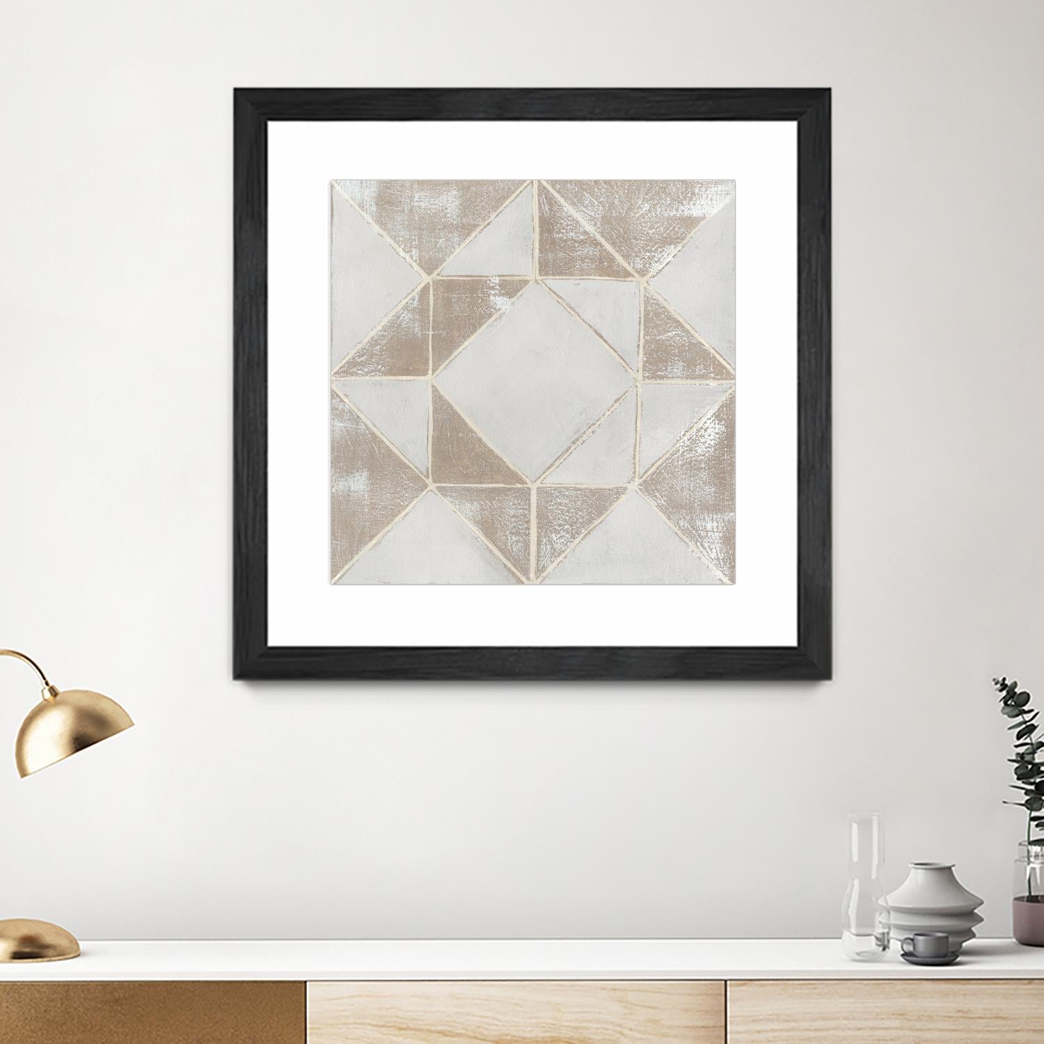 Geometric Veil I by Grace Popp on GIANT ART - abstract