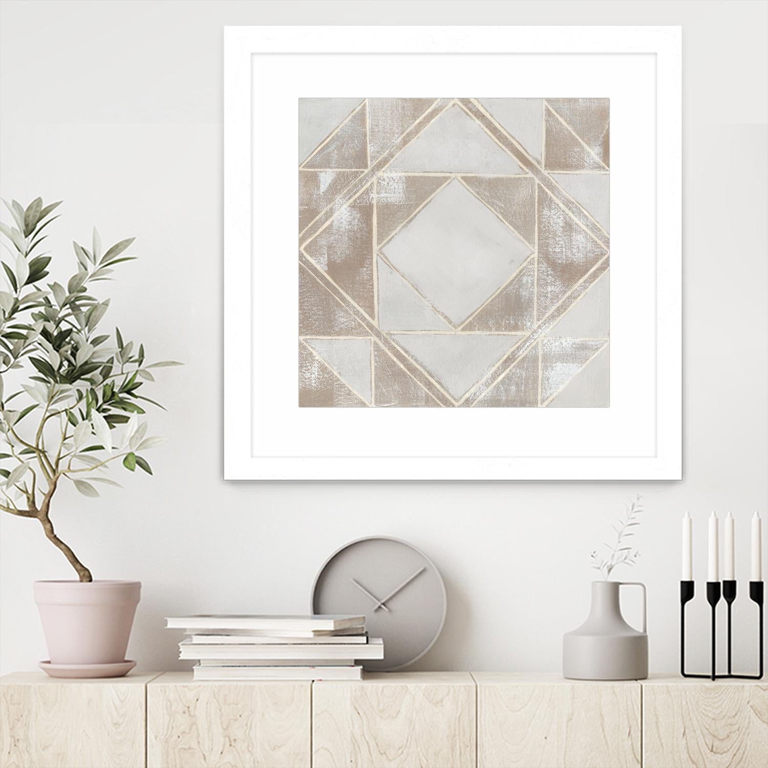 Geometric Veil II by Grace Popp on GIANT ART - abstract