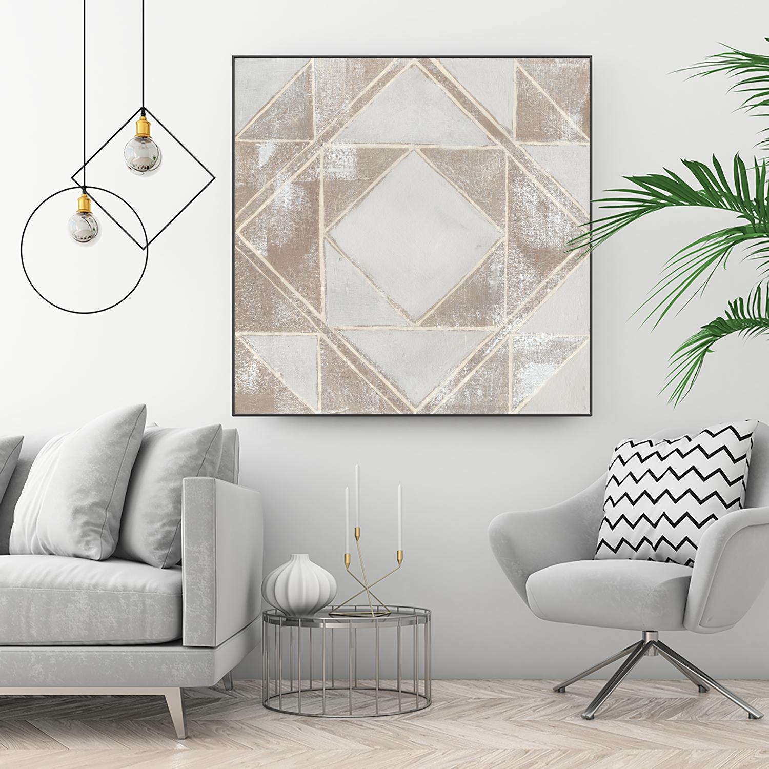 Geometric Veil II by Grace Popp on GIANT ART - abstract