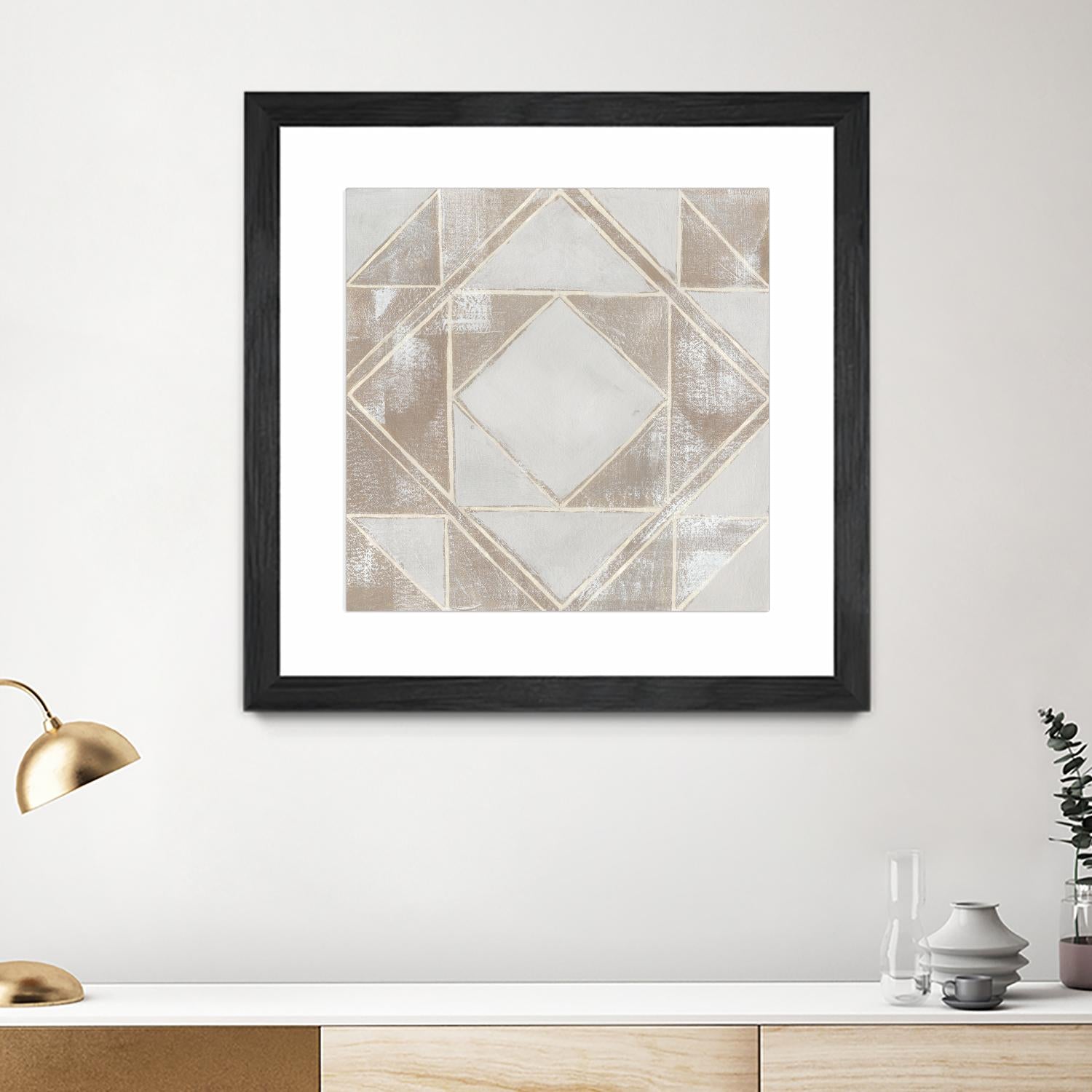 Geometric Veil II by Grace Popp on GIANT ART - abstract