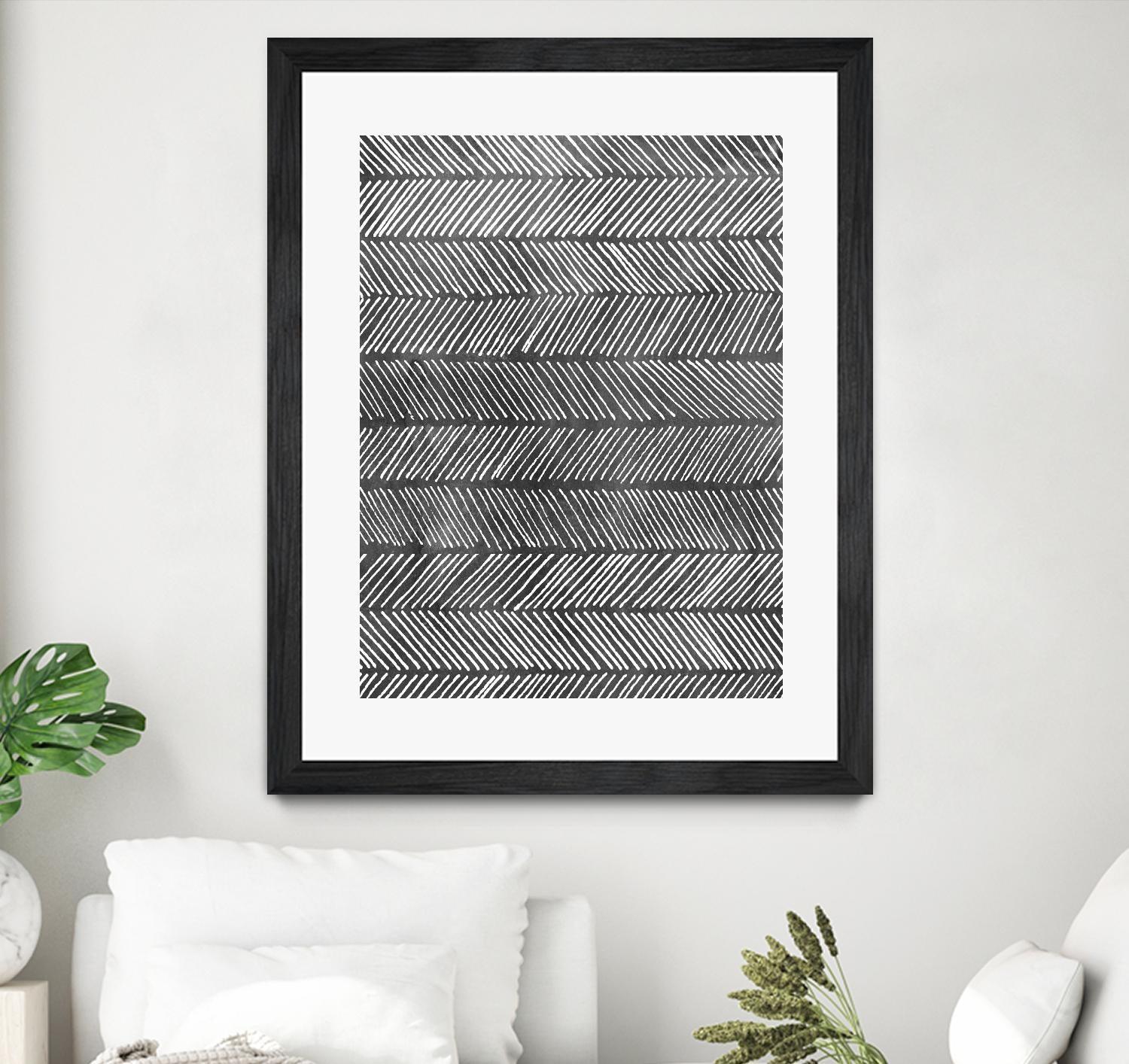 Modern Monochrome I by Grace Popp on GIANT ART - black abstract