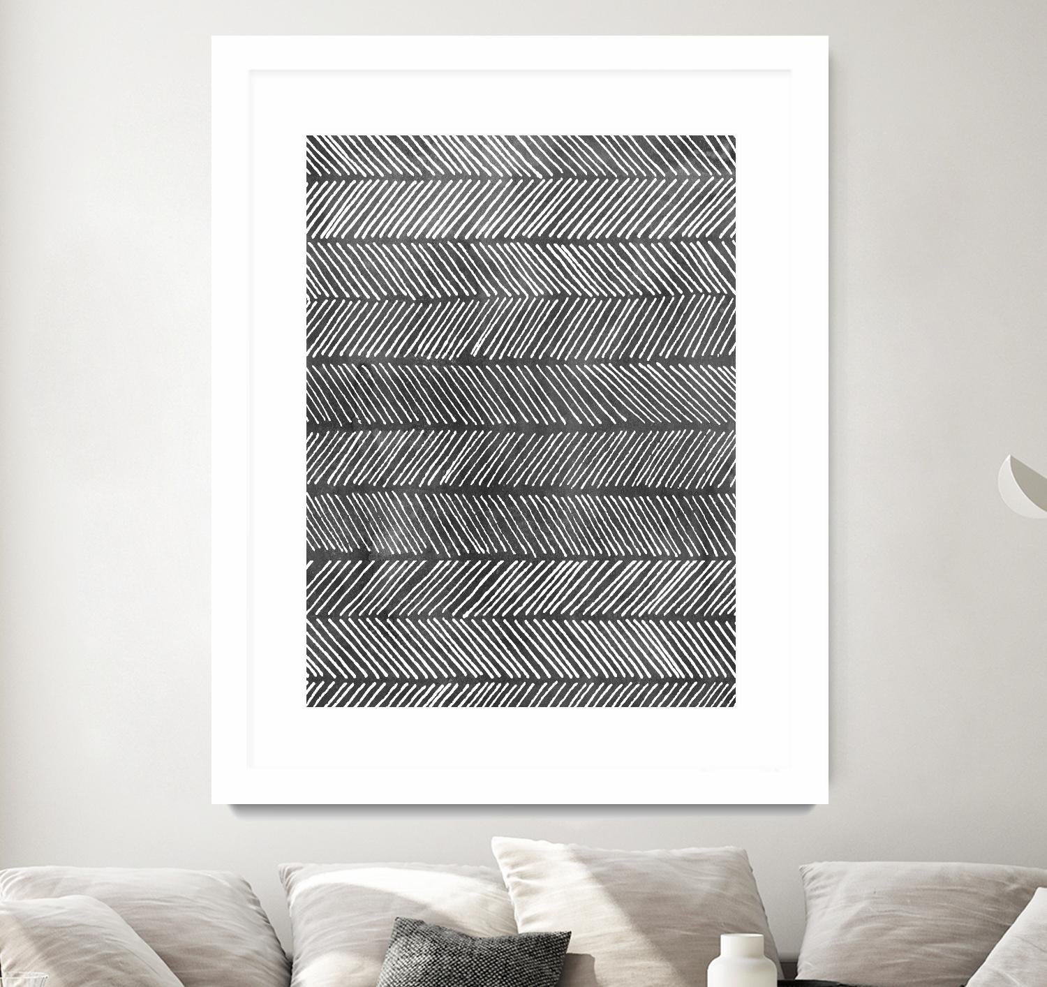 Modern Monochrome I by Grace Popp on GIANT ART - black abstract
