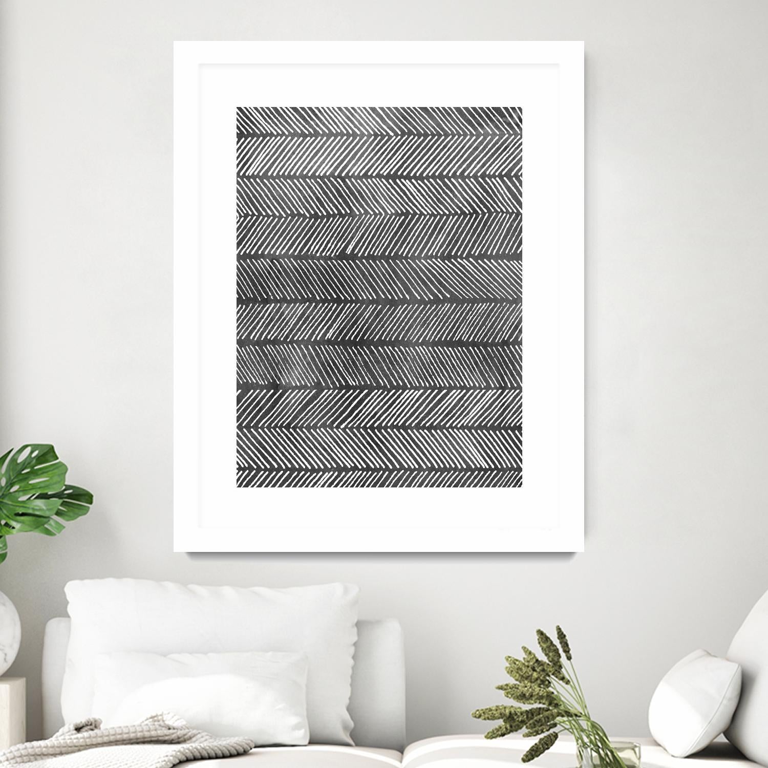 Modern Monochrome I by Grace Popp on GIANT ART - black abstract