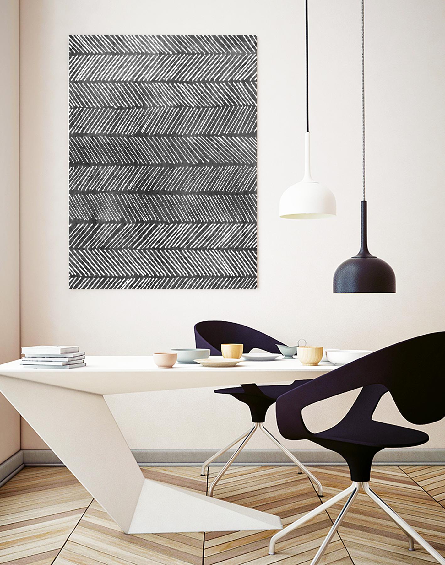 Modern Monochrome I by Grace Popp on GIANT ART - black abstract