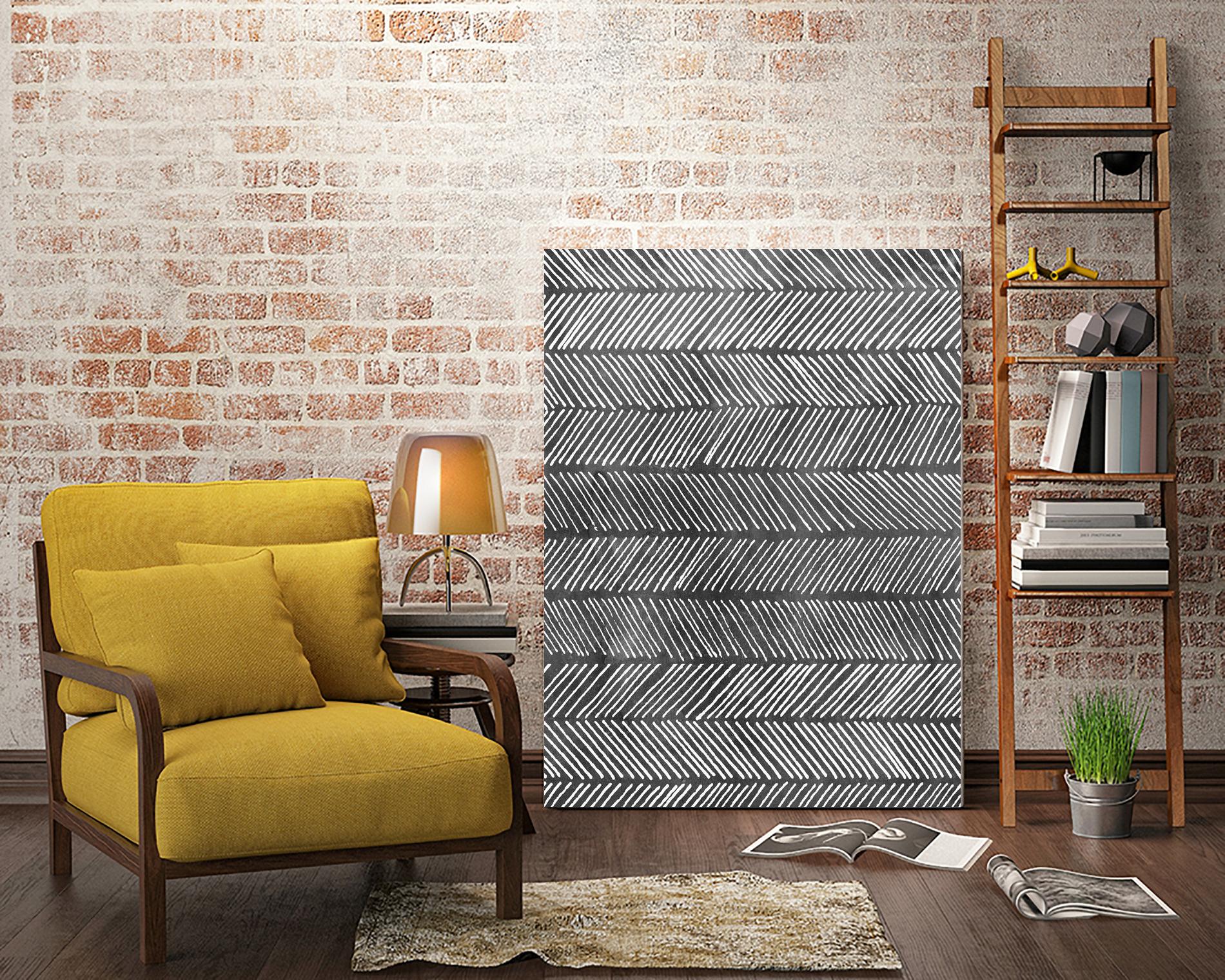 Modern Monochrome I by Grace Popp on GIANT ART - black abstract