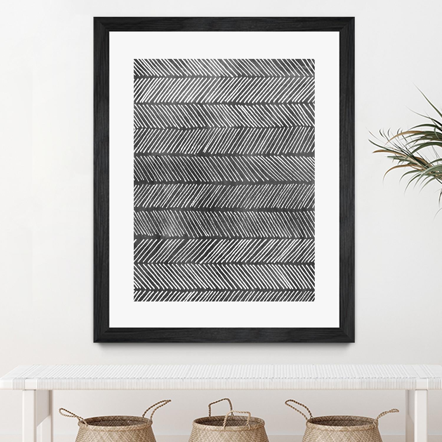 Modern Monochrome I by Grace Popp on GIANT ART - black abstract