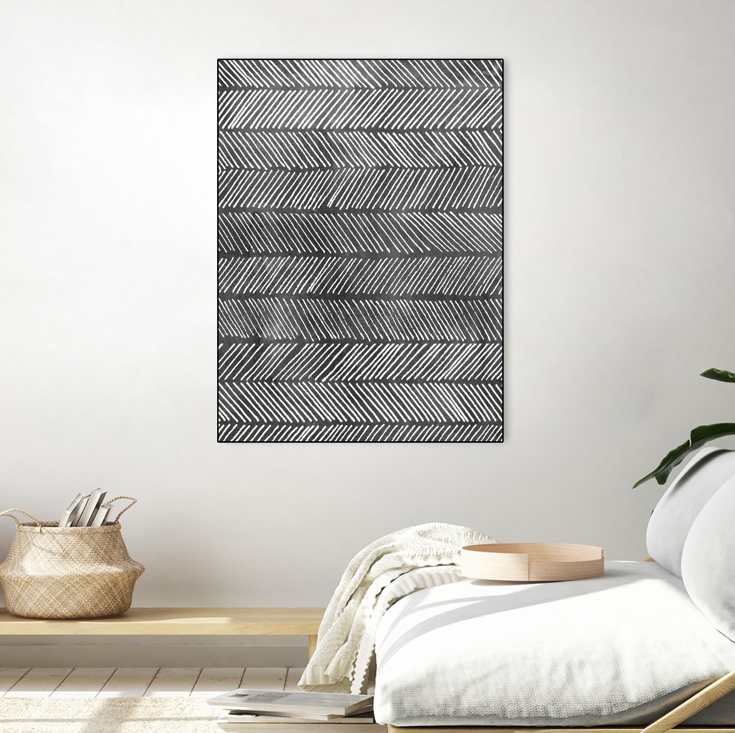 Modern Monochrome I by Grace Popp on GIANT ART - black abstract