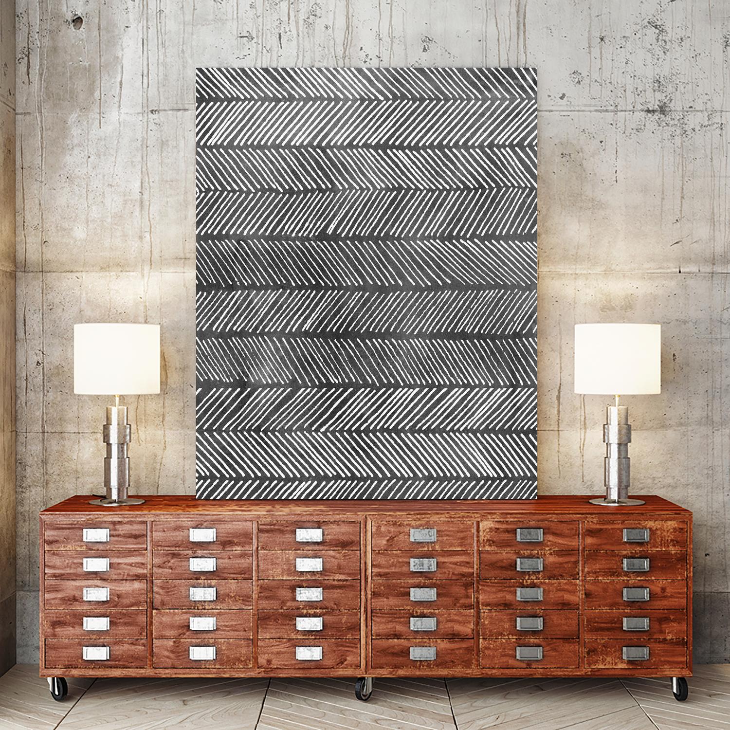 Modern Monochrome I by Grace Popp on GIANT ART - black abstract