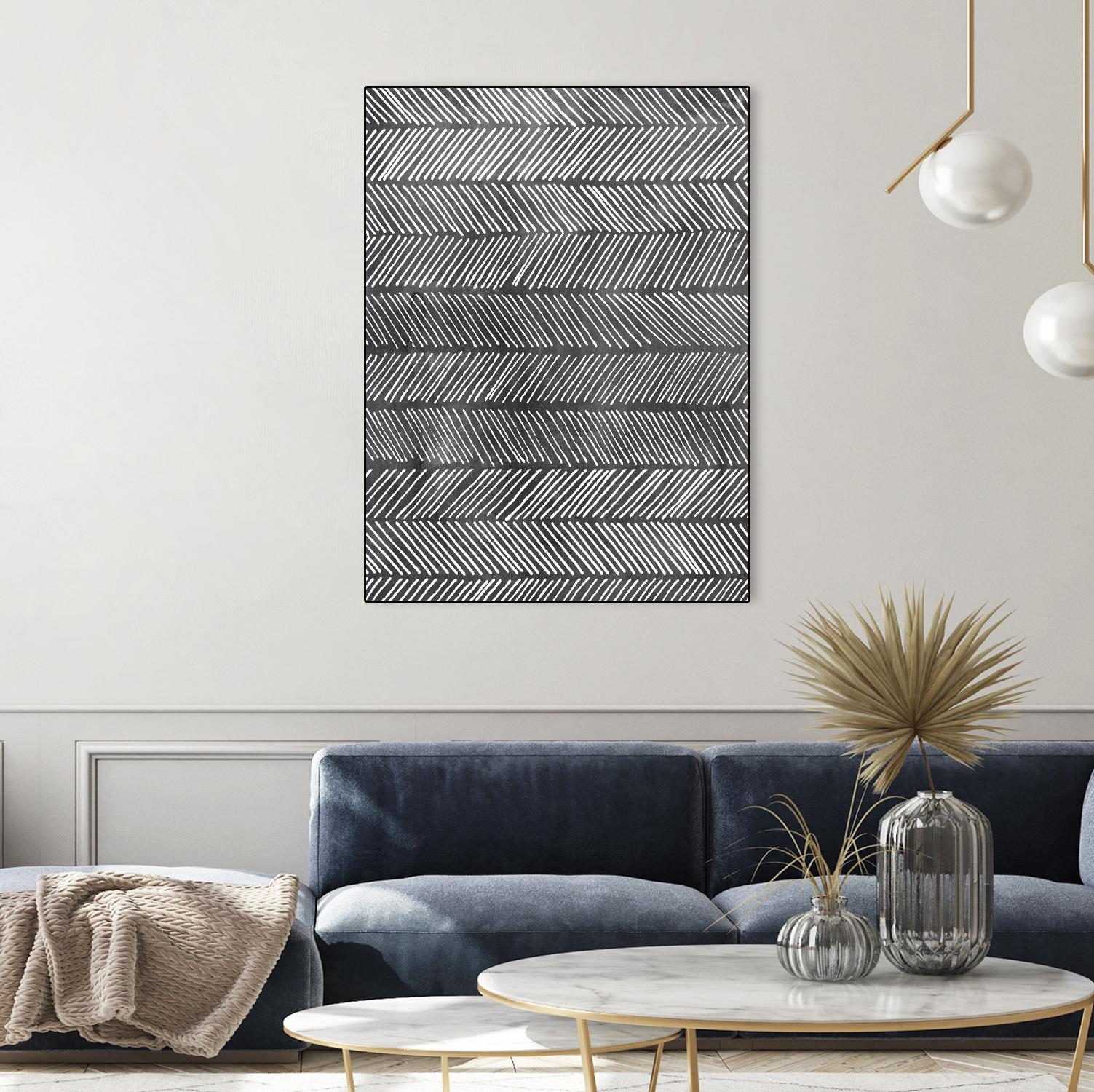 Modern Monochrome I by Grace Popp on GIANT ART - black abstract